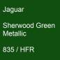 Preview: Jaguar, Sherwood Green Metallic, 835 / HFR.